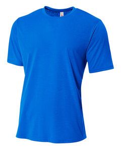 A4 NB3264 - Youth Shorts Sleeve Spun Poly T-Shirt Royal blue