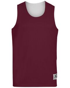 Augusta 148 - Adult Wicking Polyester Reversible Sleeveless Jersey Maroon/White