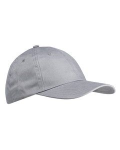 Big Accessories BX001 - 6-Panel Brushed Twill Unstructured Cap Light Gray