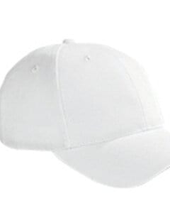Big Accessories BX002 - 6-Panel Brushed Twill Structured Cap White