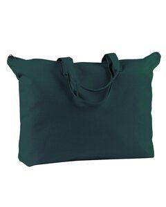 BAGedge BE009 - 12 oz. Canvas Zippered Book Tote Forest