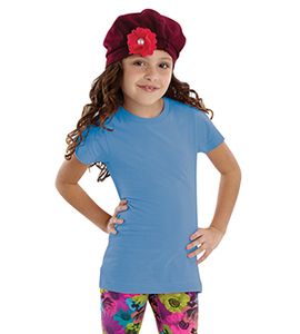 LAT 2616 - Girls Fine Jersey Longer Length T-Shirt