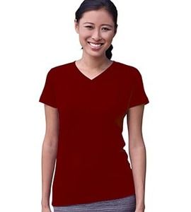 LAT 3507 - Ladies Fine Jersey V-NeckT-Shirt