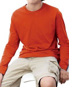 LAT 6201 - Youth Fine Jersey Long Sleeve T-Shirt Orange