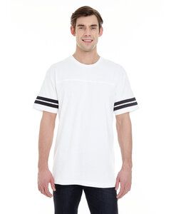 LAT 6937 - Vintage Football T-Shirt White Solid/ Black