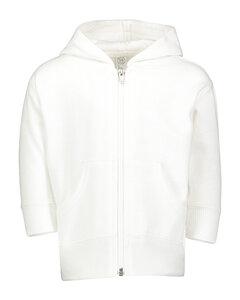 Rabbit Skins 3446 - Infant Hooded Full-Zip Sweatshirt White