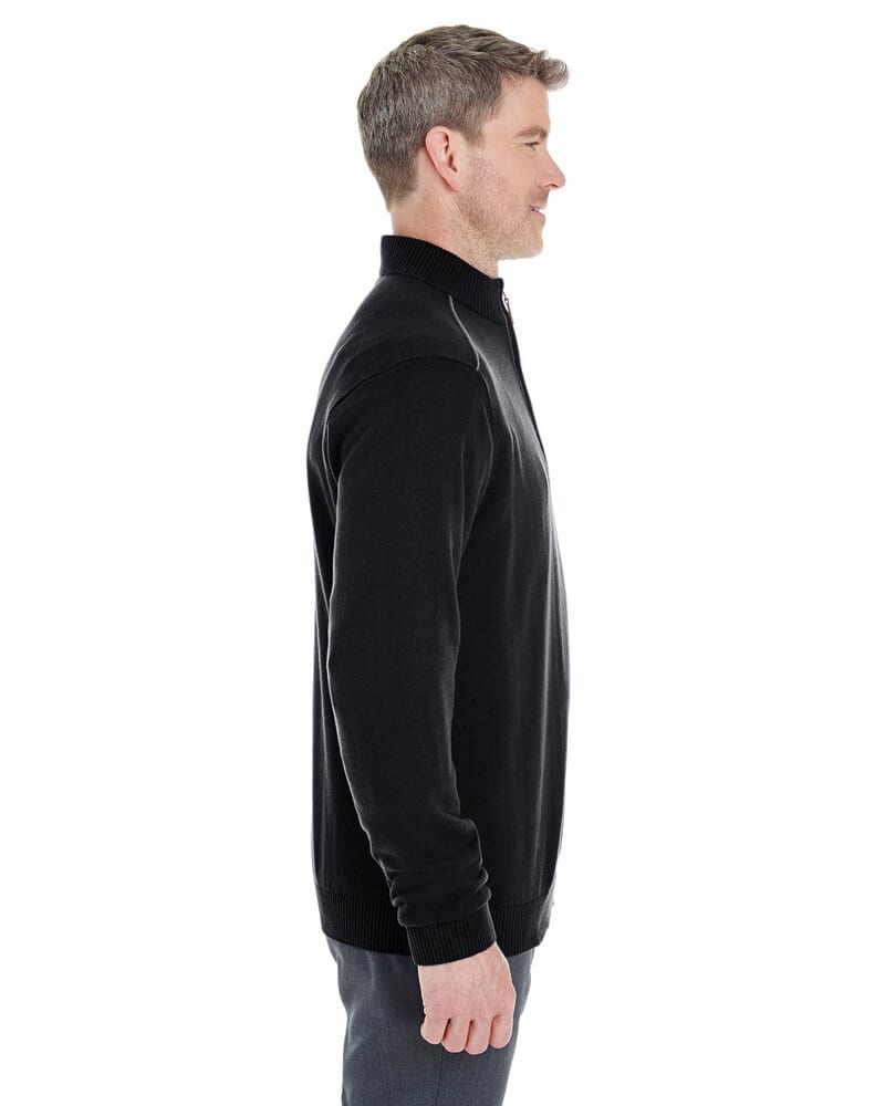 Devon & Jones DG478 - Men's Manchester Fully-Fashioned Half-Zip Sweater