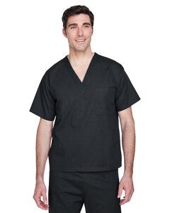 Harriton M897 - Adult Restore 4.9 oz. Scrub Top Black