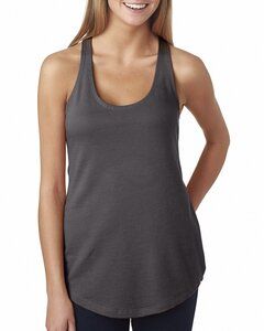 Next Level NL6933 - Ladies' French Terry Racerback Tank Dark Gray