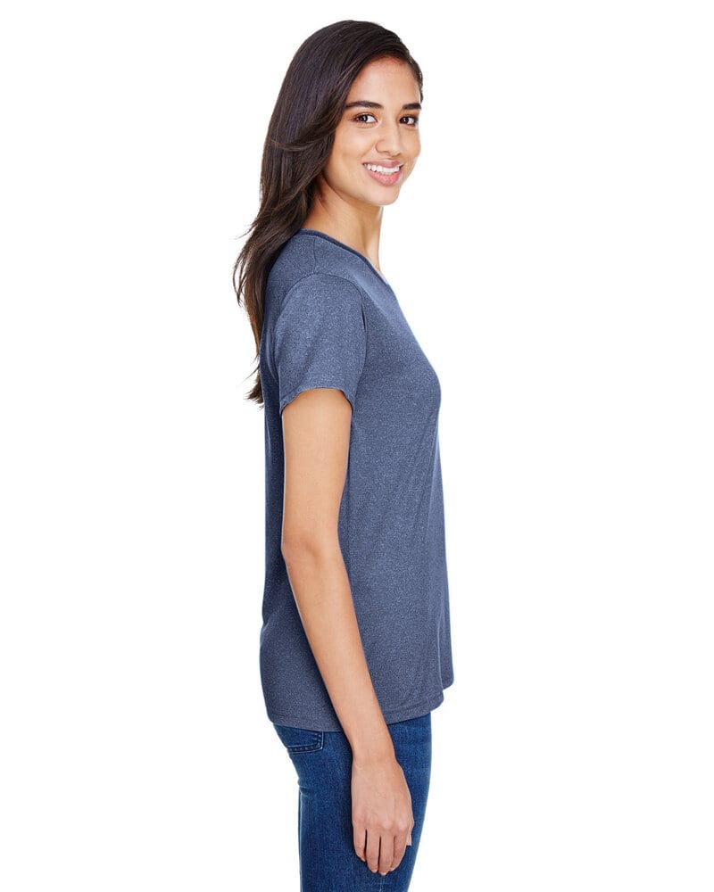 A4 NW3381 - WOMEN'S HEATHER PERFORMANCE V-NECK