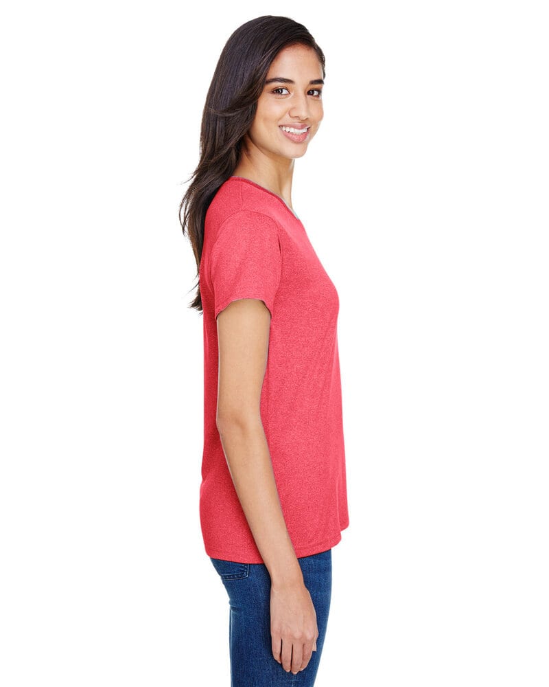 A4 NW3381 - WOMEN'S HEATHER PERFORMANCE V-NECK