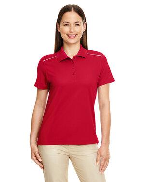 Core 365 78181R - Ladies Radiant Performance Piqué Polo with Reflective Piping