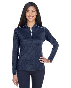 Core 365 CE401W - Ladies Kinetic Performance Quarter-Zip Cl Nvy/Crbn 849