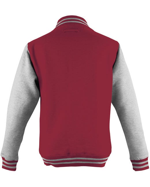 All We Do JHA043 - JUST HOODS ADULT LETTERMAN JACKET