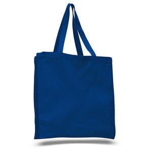 Q-Tees Q125300 - Canvas Shopper with Gusset Royal blue