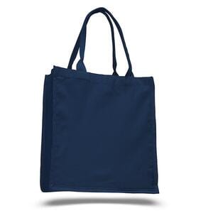 Q-Tees Q125500 - Fancy Shopper Bag Navy