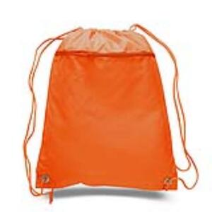 Q-Tees Q135200 - Cinch Up Polyester Backpack Orange