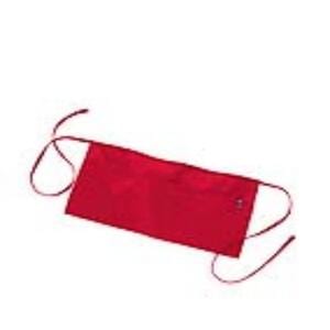 Q-Tees Q2115 - Waist Apron with 3 Compartment Pouch Red