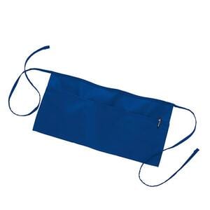 Q-Tees Q2115 - Waist Apron with 3 Compartment Pouch Royal blue