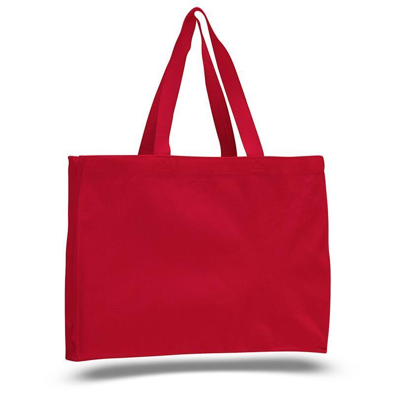 Q-Tees Q750 - Canvas Gusset Tote Bag