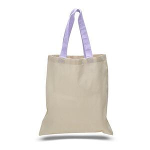 Q-Tees QTB6000 - Economical Tote Bag with Colored Handles