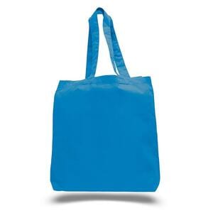 Q-Tees QTBG - Economical Tote Bag with Bottom Gusset Sapphire