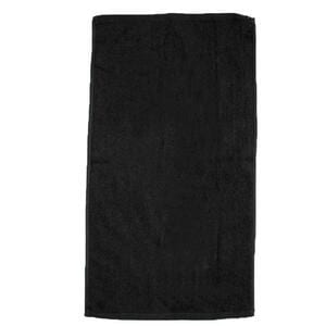 Q-Tees QV3060 - Velour Beach Towel Black