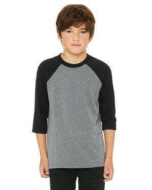 Bella+Canvas C3200Y - YOUTH JERSEY 3/4 SLEEVE BASEBALL TEE