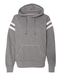 J. America J8847 - VINTAGE ATHLETIC HOODED PULLOVER Smoke