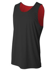 A4 A4N2375 - Adult Reversible Jump Jersey Black/Red