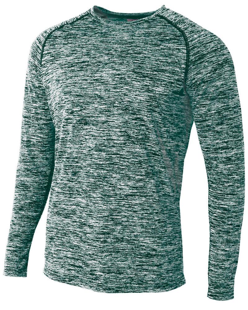 A4 A4N3305 - Adult Space Dye Long Sleeve Performance Tee