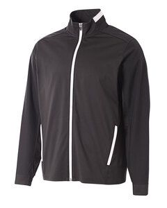 A4 A4N4261 - Adult League Full Zip Warm Up Jacket Black/White