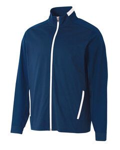 A4 A4N4261 - Adult League Full Zip Warm Up Jacket Navy/White