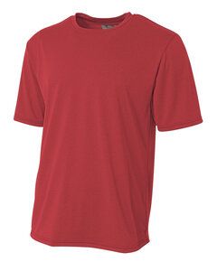 A4 A4NB3381 - Youth Topflight Heather Tee Scarlet