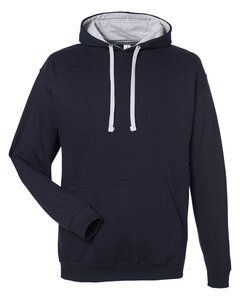 AWDis JHA003 - JUST HOODS by Adult Varsity Contrast Hood French Navy/Heather Grey