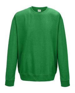 AWDis JHA030 - JUST HOODS by Adult College Crew Neck Fleece Kelly Green