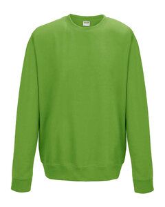 AWDis JHA030 - JUST HOODS by Adult College Crew Neck Fleece Lime Green
