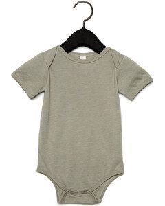 BELLA+CANVAS B100B - Baby Jersey Short Sleeve One Piece Heather Stone