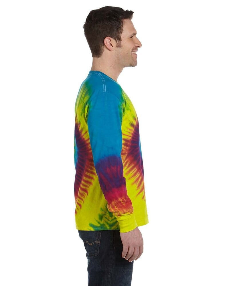 Colortone T327R - Adult Reactive Rainbow Long Sleeve Tee