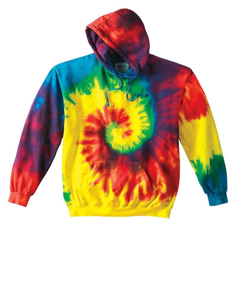 Colortone T328R - Adult Reactive Rainbow Pullover Hood