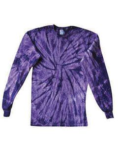 Colortone T923R - Youth Long Sleeve Spider Tee Purple
