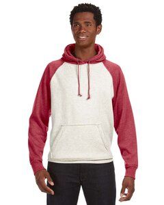 J. America JA8885 - Adult Vintage Heather Fleece Hood