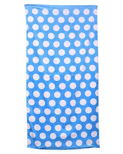 Liberty Bags LBC3060 - Beach Towel Polka Dot Light Blue