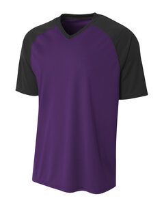 A4 A4N3373 - Adult Strike Jersey Purple/Black