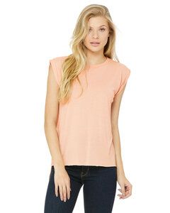 BELLA+CANVAS B8804 - Womens Flowy Muscle Tee with Rolled Cuff