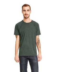 Next Level NL2050 - Men's Mock Twist Raglan Crew Forest Green