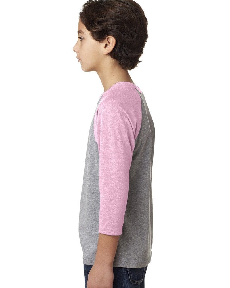 Next Level NL3352 - Youth CVC 3/4 Sleeve Raglan Tee