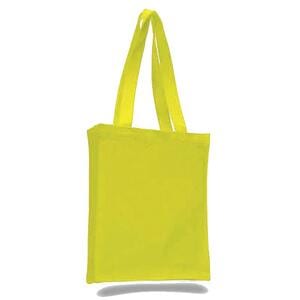 Q-Tees Q125200 - Canvas Book Bag with Gusset Yellow