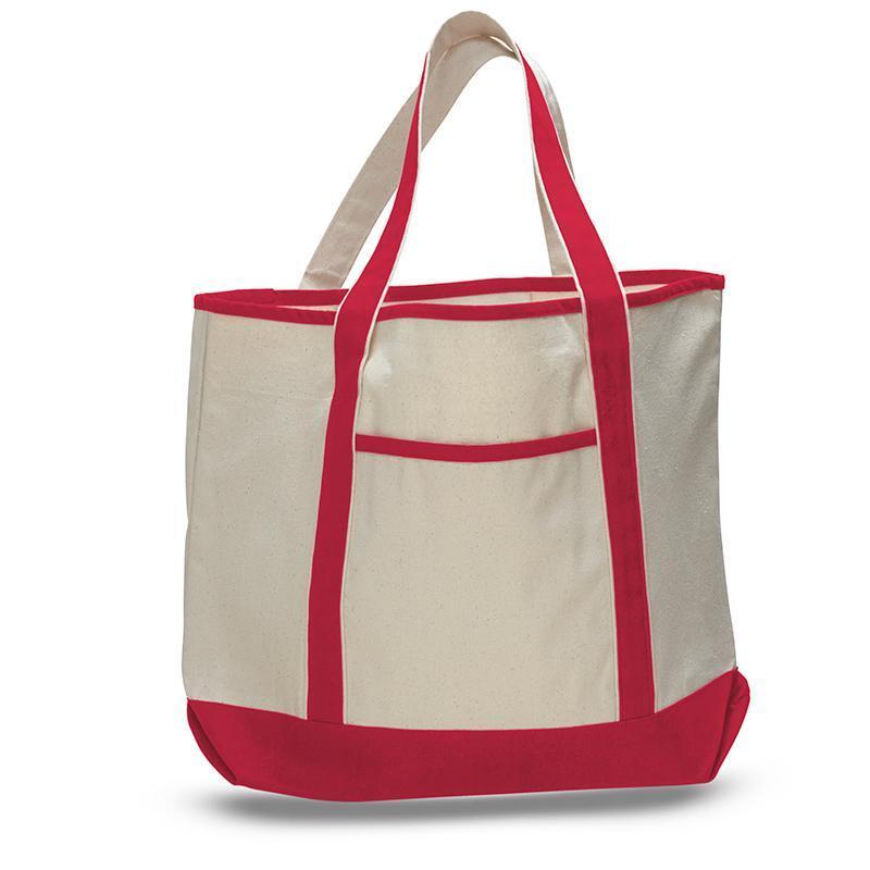 Q-Tees Q1500 - Large Canvas Deluxe Tote