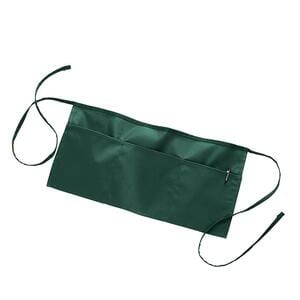 Q-Tees Q2115 - Waist Apron with 3 Compartment Pouch Forest Green